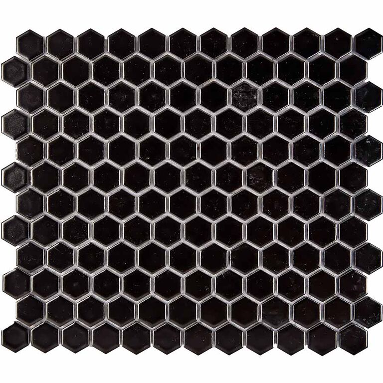 Мозаика PIX607 Pixmosaic черная матовая керамогранитная PIX 607