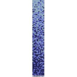 Мозаика стеклянная Reexo M175, цвет: микс, растяжка (синий кобальт+голубой 10%+синий кобальт 10%)