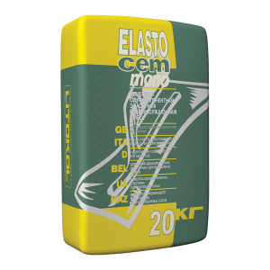 Гидроизоляция Litokol Elastocem Mono 1-компонентная на цементной основе, цвет серый, 20 кг