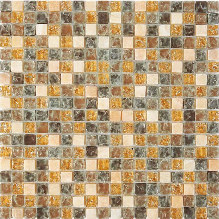 Мозаика PIX704 из оникса и стекла Pixmosaic PIX 704