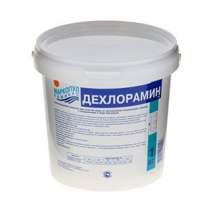 Маркопул Дехлорамин для очистки воды от хлораминов (порошок), ведро 1 кг, цена за 1 ведро Маркопул Кемиклс