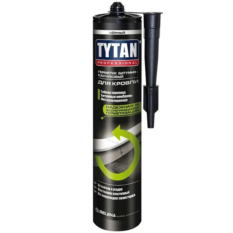 Герметик Tytan Professional Битумно-каучуковый для кровли черный 310 мл