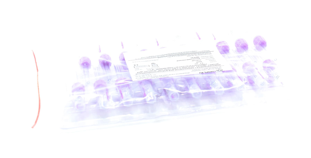 Микропробирки с капилляром с ЭДТА К2, 0,2 мл, 10х45 мм, п/п, для взятия капиллярной крови, для гематологических исследов